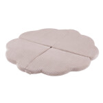 PLUSH NEST PLUSH NEST Plyšová hrací podložka ve tvaru květu 115 × 115 × 5 cm, prémiový manšestr, světle růžová