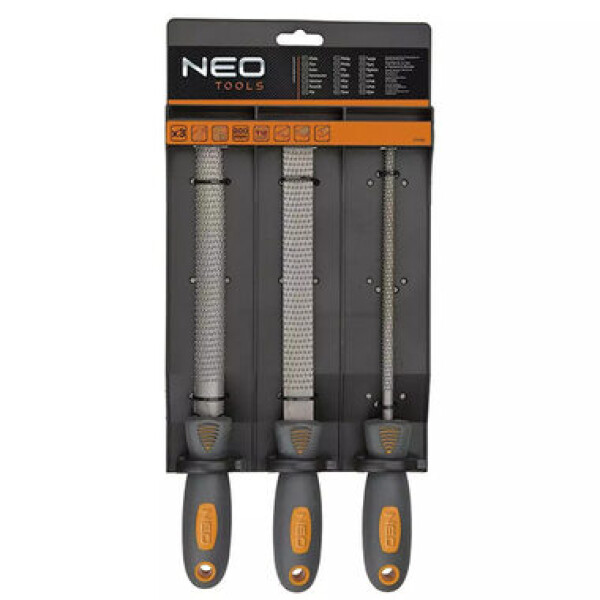 NEO TOOLS 37-600 Sada 3ks pilníků na dřevo / 200 mm (37-600)