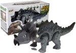 Mamido Dinosaurus Triceratops na baterie šedý