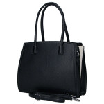 Elegantní dámská koženková kabelka na rameno Miraya, černá