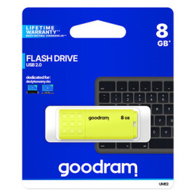 GOODRAM UME2 8GB žlutá / Flash disk / USB 2.0 / čtení: 20MBs / zápis: 5MBs (UME2-0080Y0R11)