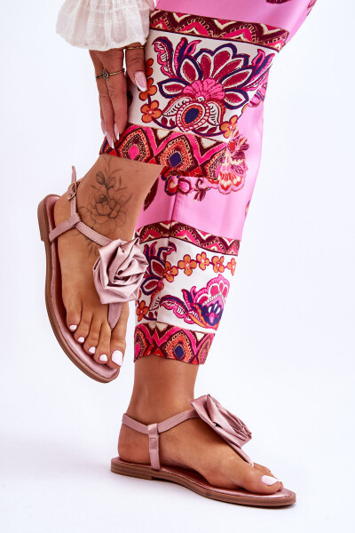 Dámské žabky s látkou Rose Nude Carisma 36