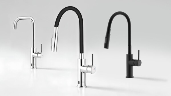 NOVASERVIS - Dřezová senzorová baterie s flexi ramenem Distanza, černá BDZ4BBL