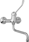 JB Sanitary Nástěnná dřezová a umyvadlová baterie SLIM, rozteč 150 mm, s lékařskou pákou A20 35 30