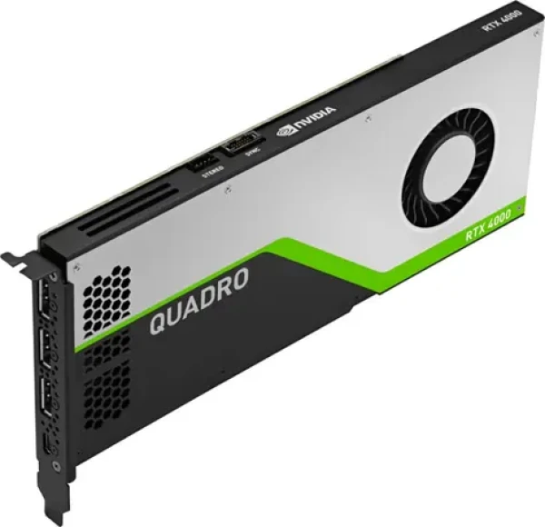 PNY Quadro RTX 4000 / nVidia Quadro RTX 4000 / 8GB GDDR6 / PCIe x16 3.0 / 3x DP + 1x USB-C / 160W (VCQRTX4000-PB)