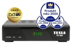TESLA TE-300 / DVB-T2 přijímač / H.265 / HEVC / CRA ověřeno / CEC (8594163278311)