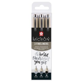 Sakura Set Pigma Micron Black and Gray 3 ks