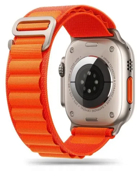 Tech-Protect Nylon Pro oranžový / Řemínek pro Apple Watch / 42/44/45/49 mm