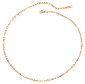 ELENYS Petite Chain – pozlacený náhrdelník 18K žluté zlato Délka: 40+5 cm / max. 45 cm