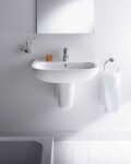 DURAVIT - D-Code Pohárek na kartáčky a pastu s držákem, levý, mléčné sklo/chrom 0099191000