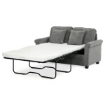 Dvoumístná pohovka, šedá, manšestrová látka, ASB-4170 GREY2