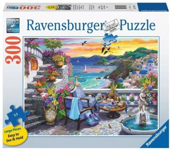 RAVENSBURGER Západ slunce nad Santorini XXL 300 dílků