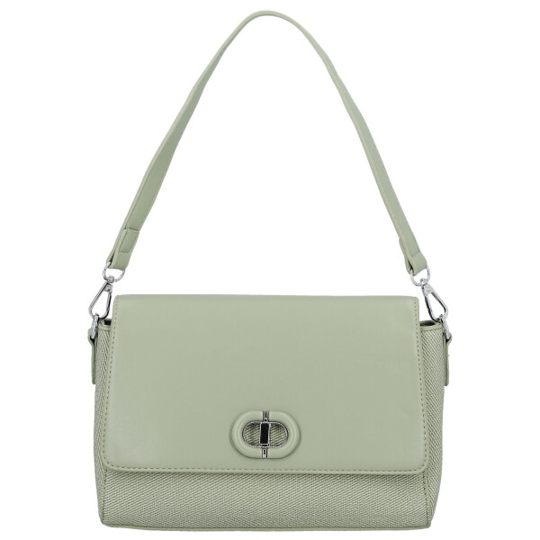 Elegantní dámská koženková kabelka na rameno Ciri, zelená