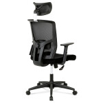 Kancelářská židle, houpací mechanismus, černá síťovina, KA-B1013 BK