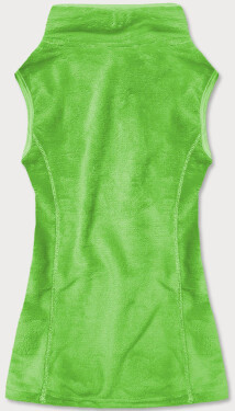 Dámská plyšová vesta neonově zelené barvě (HH003-44) zielony