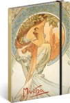 Grooters Notes Alfons Mucha Poezie linkovaný 13 × 21 cm