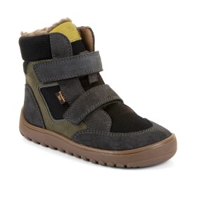 Dětské zimní barefoot boty UP HILL WOOL Gray/Black Froddo G3160262-3 - 33