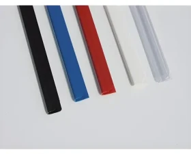 Eurosupplies Plastové hřbety 6 mm černá / Hřbet / násuvný / pro 30–45 listů 80 g / 50 ks