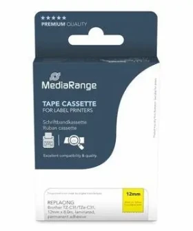 MediaRange páska pro Brother TZ-C31/TZe-C31 / Kazeta s páskou / černý tisk / 12 mm / 8 m (MRBTZC31)