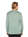 Pánské merino tričko s dlouhým rukávem ICEBREAKER Mens Tech Lite III LS Relaxed Pocket Te, Moss velikost: XL