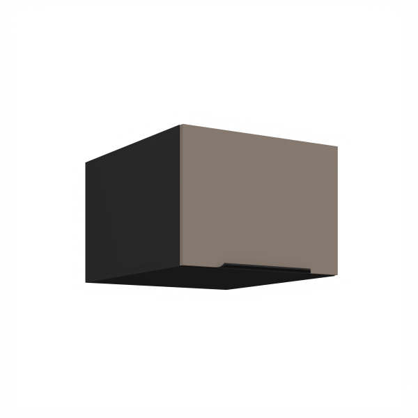 Horní skříňka Aria 50 NAGU-36 1F Barva korpusu: Černá, Barva dvířek: TA - Sandgrau AFM