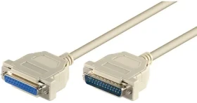 MicroConnect sériový kabel D-SUB 25-pin (M) - D-SUB 25-pin (F) 2m béžová (MODGR2)