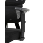 Kancelářská židle, černá síťovina, posuvný opěrák, plastový kříž, kolečka na tvrdé povrchy