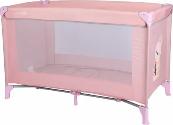 FreeON Postýlka cestovní Love Králíček růžová / 0 - 3 let / do 14 kg (149003)