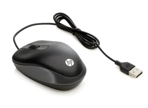 HP Travel Mouse černá / Drátová myš / USB / 1000 DPI / 2 tlačítka