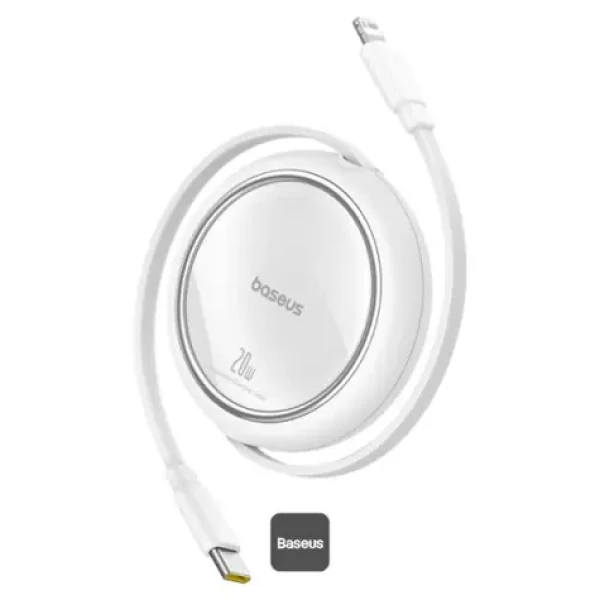 Baseus Free2Pull (P10364501211-00) Datový kabel USB-C/Lightning 20W 1m bílá (P10364501211-00)