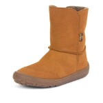 Dětské zimní barefoot boty TEX SUEDE Cognac, Froddo, G3160238-2, hnědá - 33
