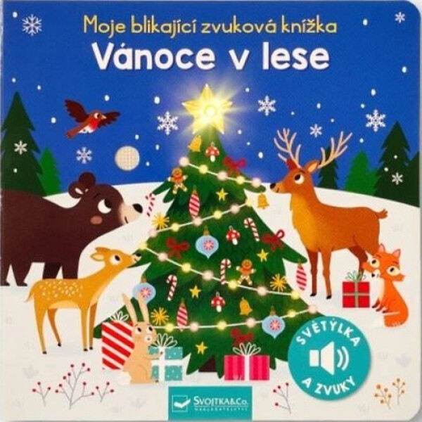 Moje blikající zvuková knížka Vánoce v lese - Kasia Dudziuková