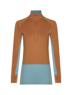 ICEBREAKER Women 200 ZoneKnit LS Half Zip, Hydro/Trail/Cb (vzorek) velikost: S