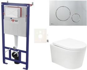 Závěsný WC set do lehkých stěn / předstěnová SAT BREVIS SIKOSSBRTOR71K SIKOSSBRTOR71K