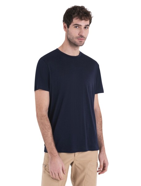 Pánské merino triko krátký rukáv ICEBREAKER Mens 150 Tech Lite III SS Tee, Midnight Navy velikost: M