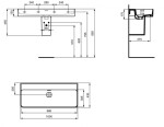 IDEAL STANDARD - Strada II Umyvadlo 100x43 cm, bez otvoru pro baterii, s Ideal Plus, bílá T3640MA