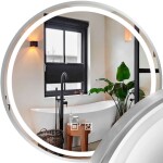 Tutumi - Zrcadlo LED 60cm MMJ BRUSH SILVER HOM-06505