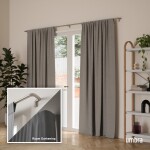 Stříbrná roztažitelná garnýž 168-365 cm Umbra TWILIGHT - pro zatemňovací závěsy