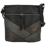 Trendy dámská koženková crossbody kabelka Nicoll, černá