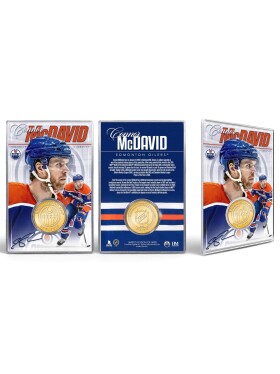 Mince Edmonton Oilers NHL Connor McDavid Acrylic Bronze Coin Card