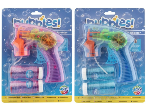 Bulifuková pistole svítící + 2 bublifuky 50 ml (mix 2 barev) - Craft Creative