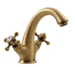 SAPHO - ANTEA stojánková umyvadlová baterie vysoká s výpustí, bronz 3276