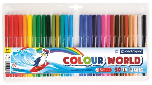 Fixy vypratelné Centropen sada 30 ks