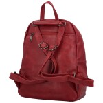 Trendy dámský koženkový kabelko-batoh Olefir, vínový