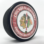 Mustang Puk Chicago Blackhawks NHL Center Ice