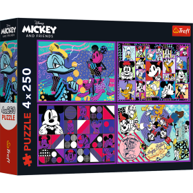 Puzzle Příhody Mickeyho Mouse a přátel/4x250 dílků