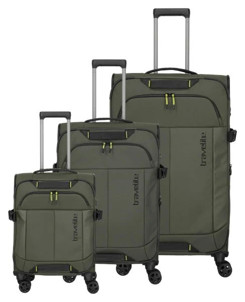 Travelite Briize S,M,L Khaki S: 33 l / M: 62/67 l / L: 86/92 L TRAVELITE-91040-86