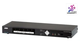 ATEN 4-Port USB HDMI Multi-View / KVM switch / 4K UHD / 2x RJ-45 / 1U (CM1284-AT-G)
