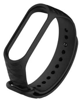 Beline Silicone Strap černá verze 2 / Řemínek / Xiaomi Mi Band 3/4 / Silikonový