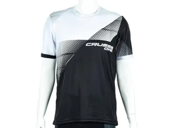 Crussis One pánské funkční tričko krátký rukáv černá/bílá vel. M